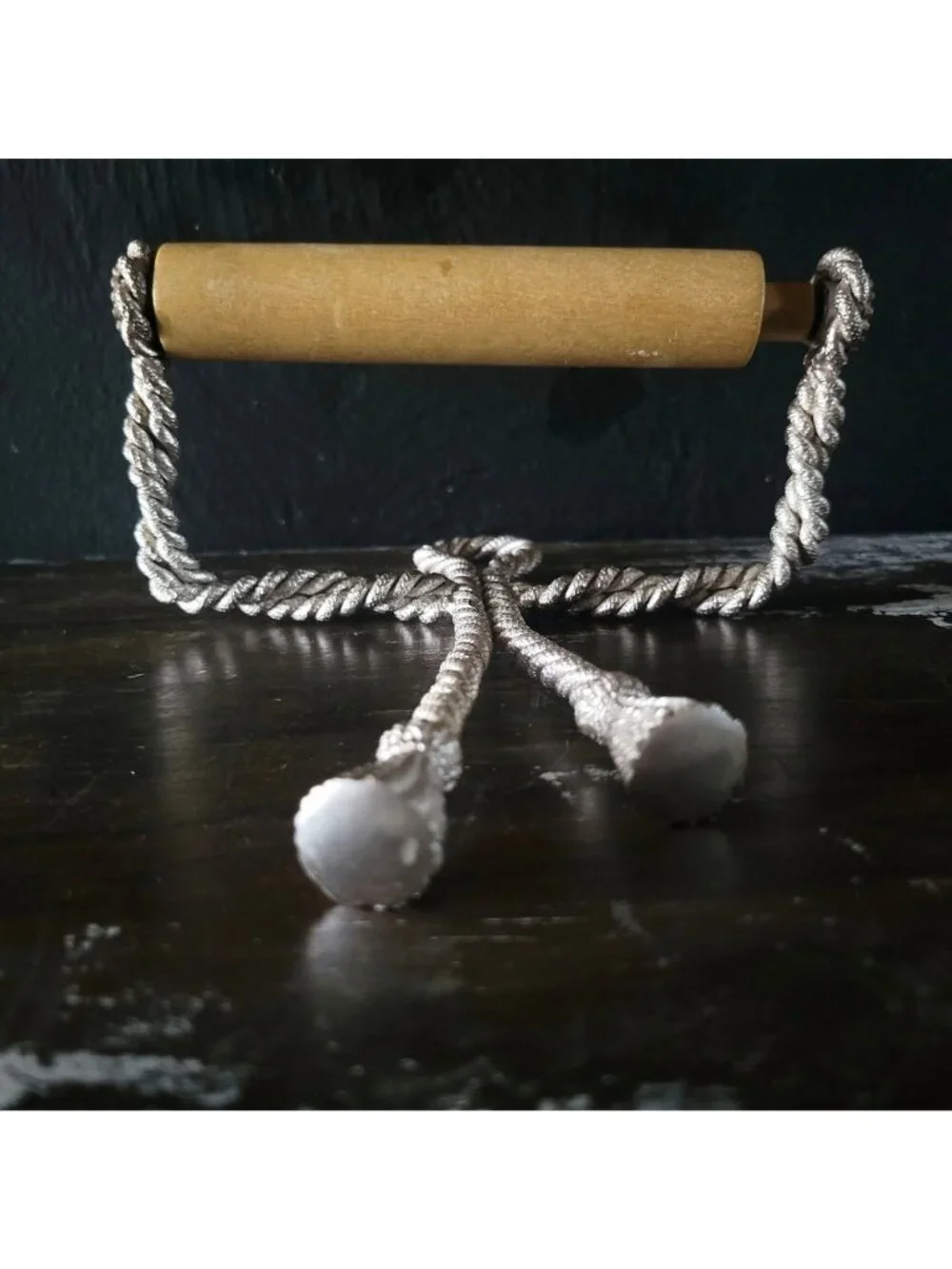Vintage Metal Braided Rope With Tassels Toilet Paper Holder, Vintage Glam Bathro